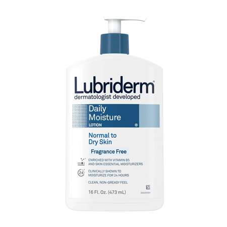 LUBRIDERM Daily Moisture Fragrance Free 16 fl. oz., PK12 5148323